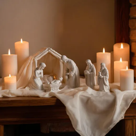 Nativity porcelain figures