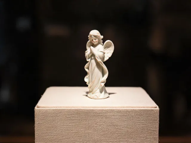 Porcelain angel figurine